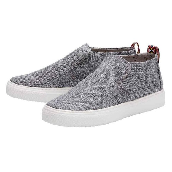 Hey Dude Womens Peyton Linen Grey Black 